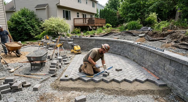 Paver Patio Construction in Boston, MA