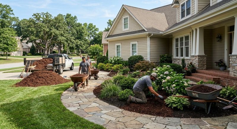 Shredded Mulch Installation in Ventura County, CA