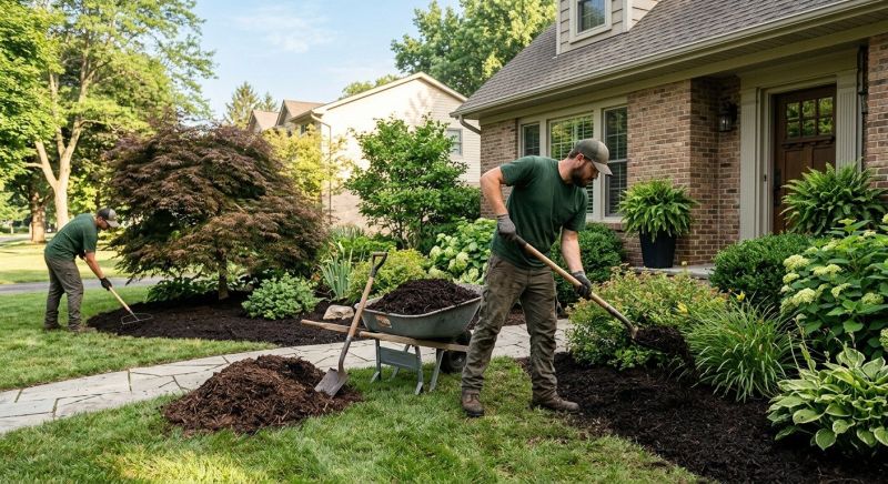 Shredded Mulch Installation in Ventura County, CA